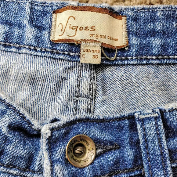 Vigoss Medium Wash Bootcut Jeans Juniors Size 9/10 - Picture 4 of 12
